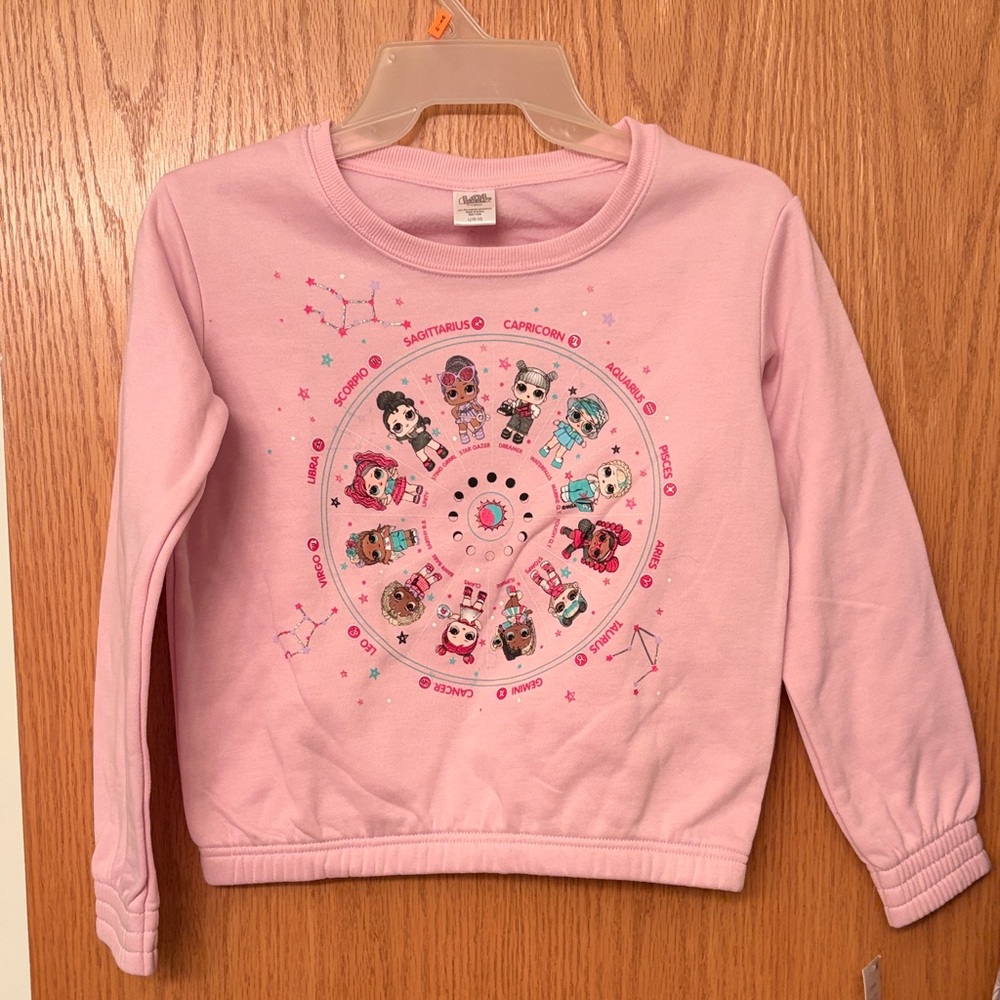 Kids Pink Zodiac Sweatshirt